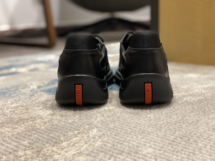 PRAD BLACK RED CUP BIKE FABRIC SNEAKERS