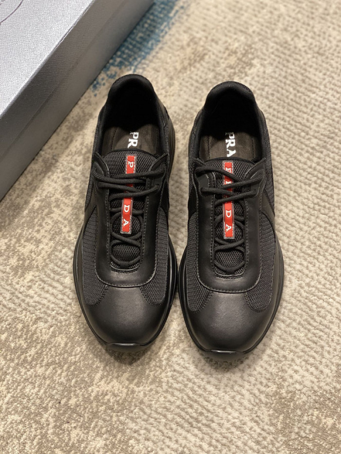 PRAD BLACK RED CUP BIKE FABRIC SNEAKERS