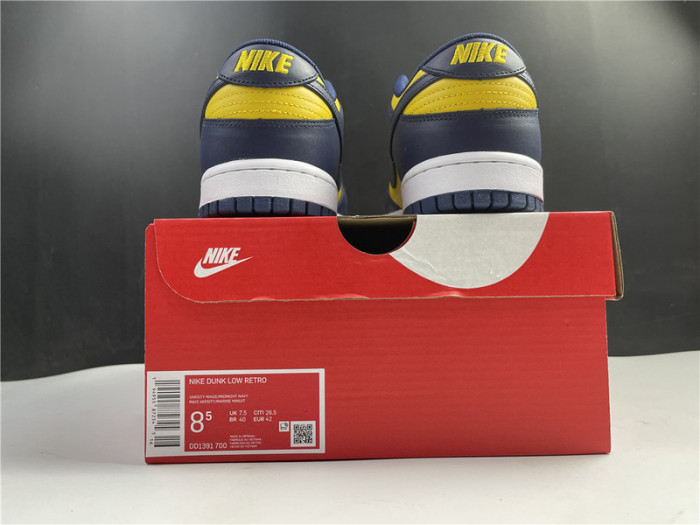 nike dunk low “michigan” dd1391-700