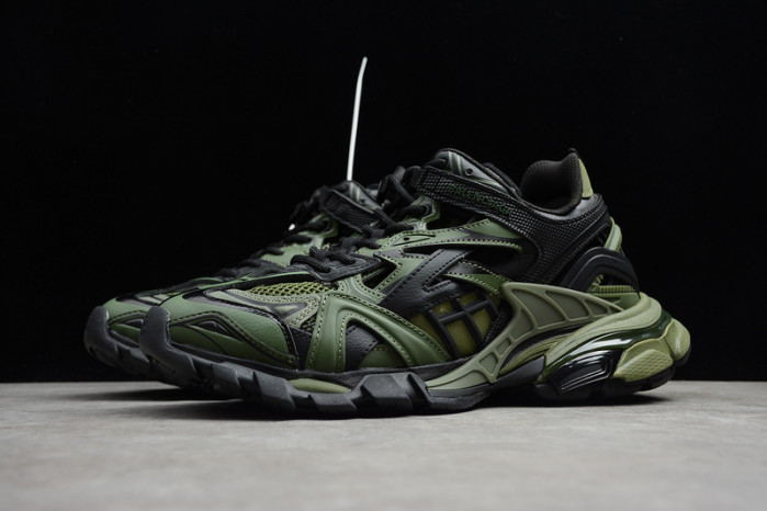 bl track trainers sneaker green black a11902