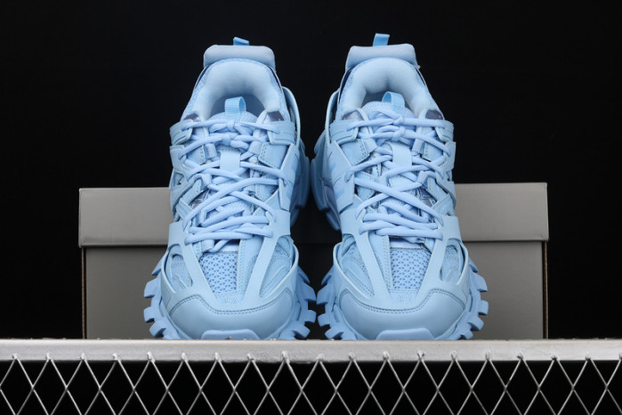 bl track led trainers sneaker blue 10602