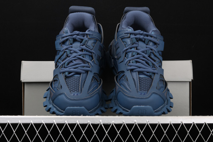 bl track led trainers sneaker dark blue 93005