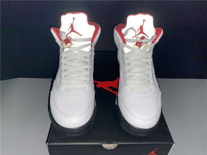 jordan 5 retro fire red silver tongue (2020) - da1911-102