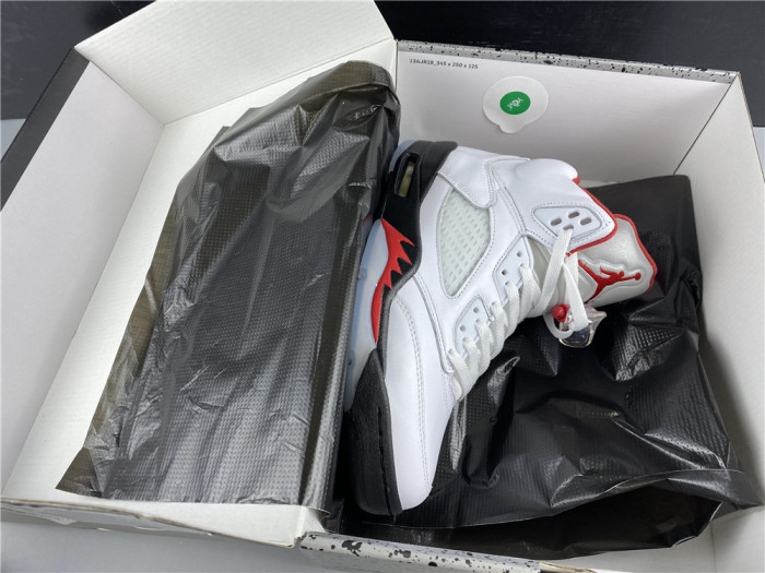jordan 5 retro fire red silver tongue (2020) - da1911-102