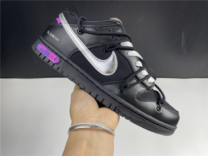 off-white x nike dunk low black dm1602-001