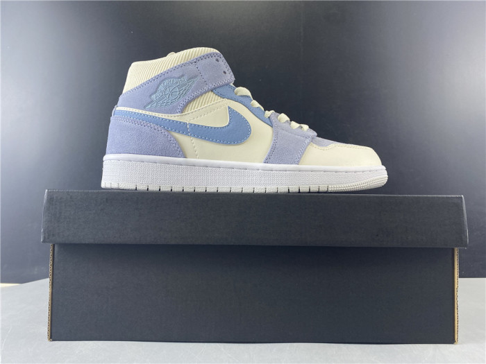 jordan 1 mid mix materials blue tan da4666-100