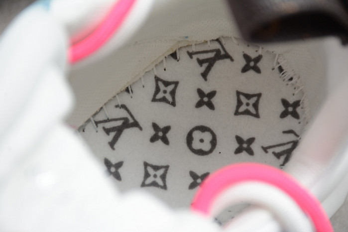 lovt pink white blue sneaker