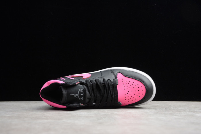 air jordan 1 kids retro high black pink 332148-019