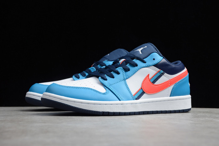 nike air jordan 1 low game time gs blue orbit cv4892-100