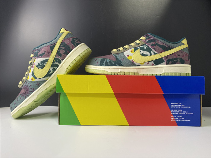 nike dunk low lemon wash multi-color cz9747-900