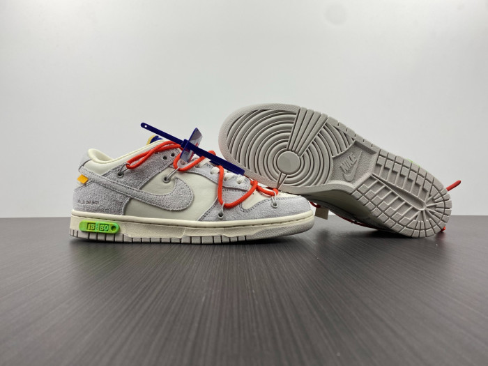 nike dunk low off-white lot 13 of 50 dj0950-110