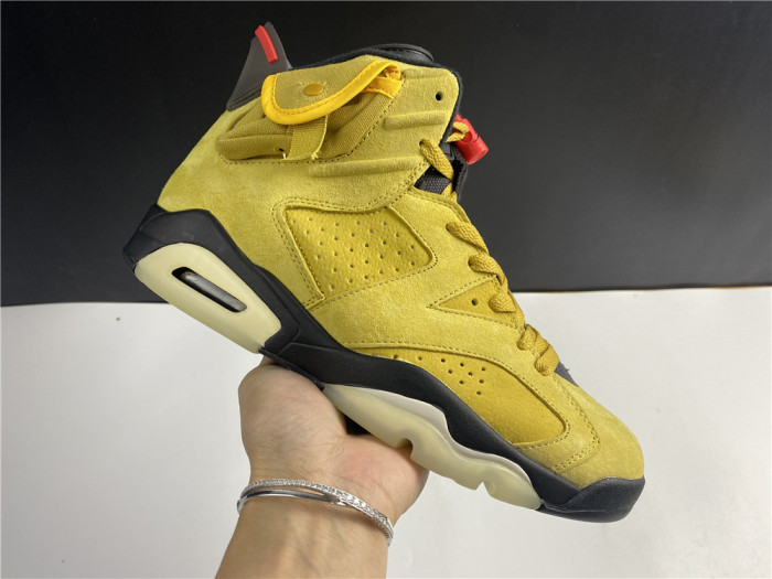 travis scott x air jordan 6 “yellow” - cn1084-300