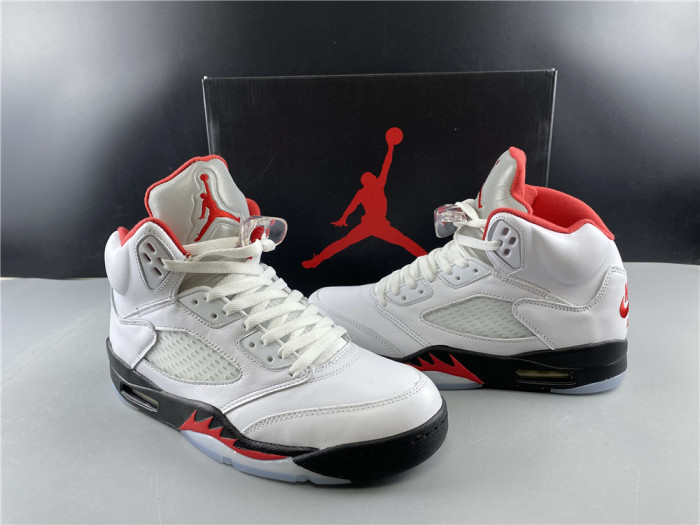 jordan 5 retro fire red silver tongue (2020) - da1911-102