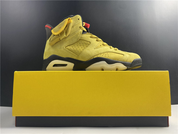 travis scott x air jordan 6 “yellow” - cn1084-300