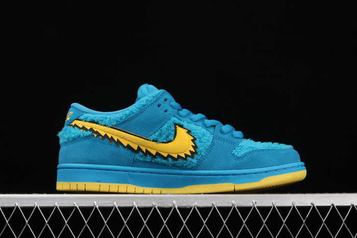 grateful dead x nike dunk low sb "blue bear" cj5378-400
