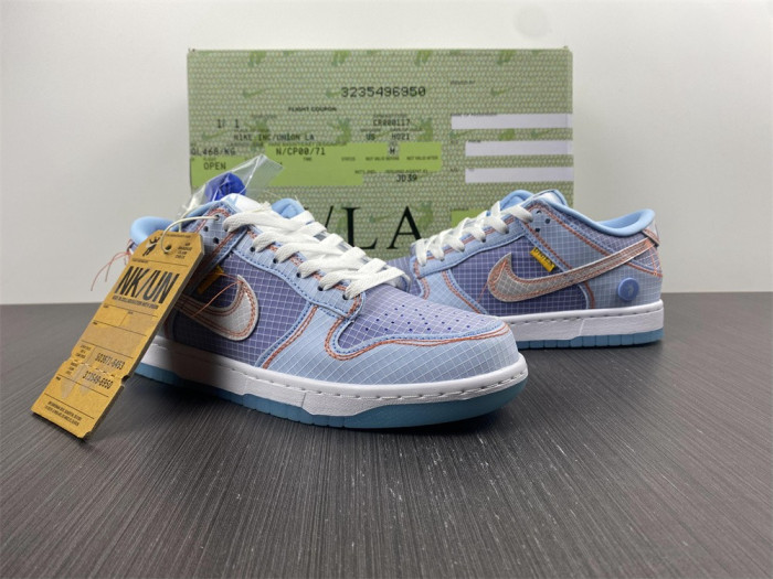 nike dunk low union passport pack argon dj9649-400