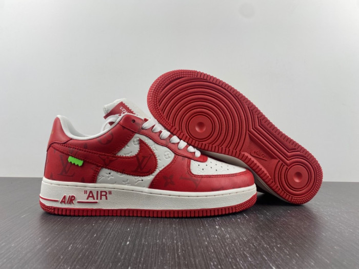 l**isV*t*n x nike air force lv white red