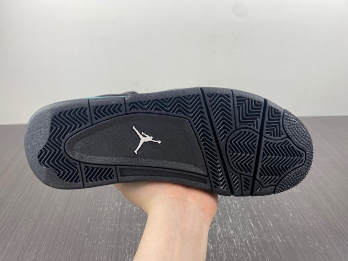 air jordan 4 black tiff any green bq7669-132