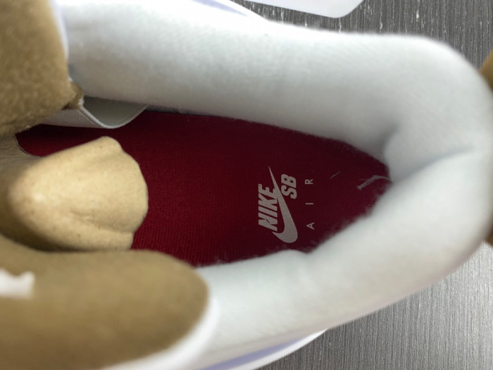 nike sb x air jordan 4 white brown dr5415-120