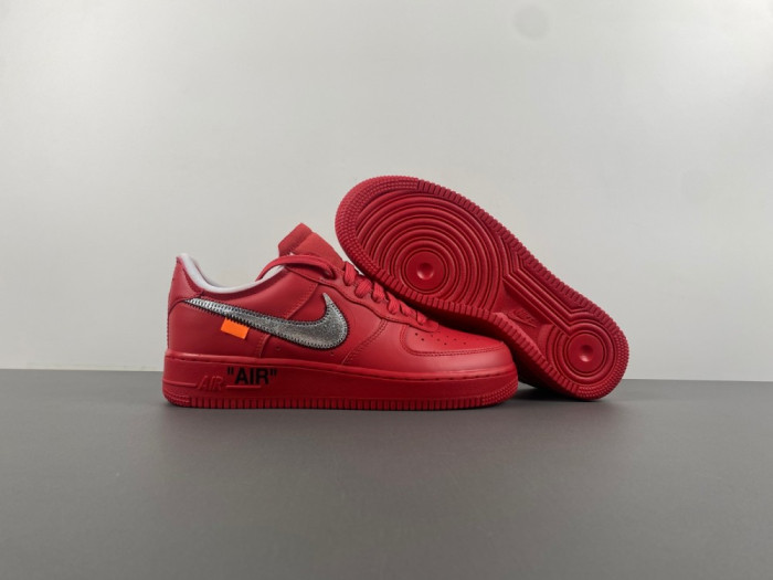 off white x nike air force 1 red ao4297-60
