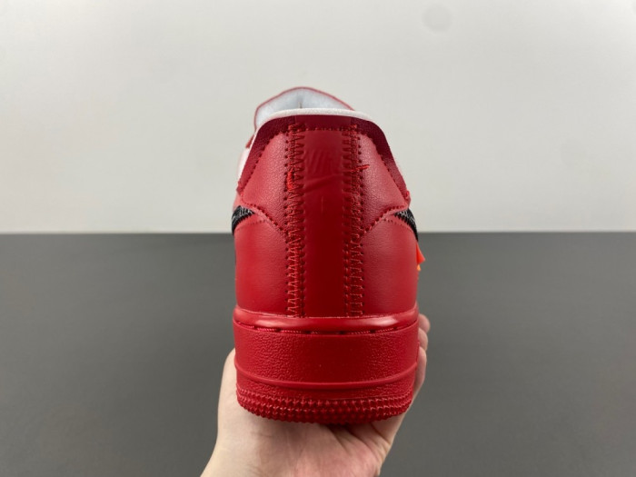 off white x nike air force 1 red ao4297-60