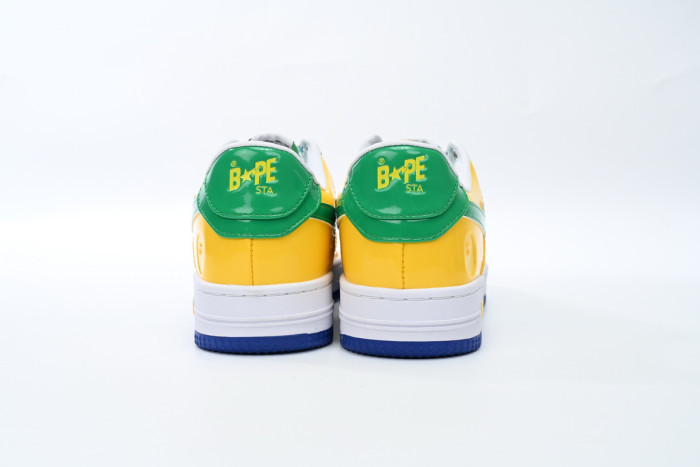 BAPE STA TO LOW BLACK YELLOW GREEN ORCHID 1180 191 004