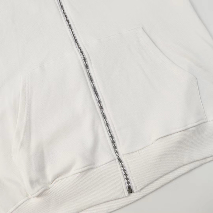 Chrome Hearts Horseshoe Floral Zip Up Hoodie FW00151