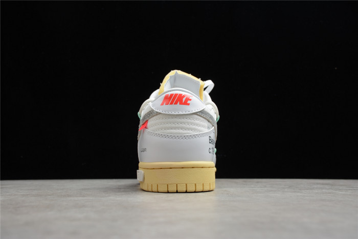 off white nike dunk low the 50 white dm1602-127