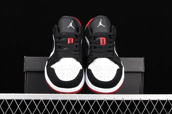 air jordan 1 low black toe 553558-116
