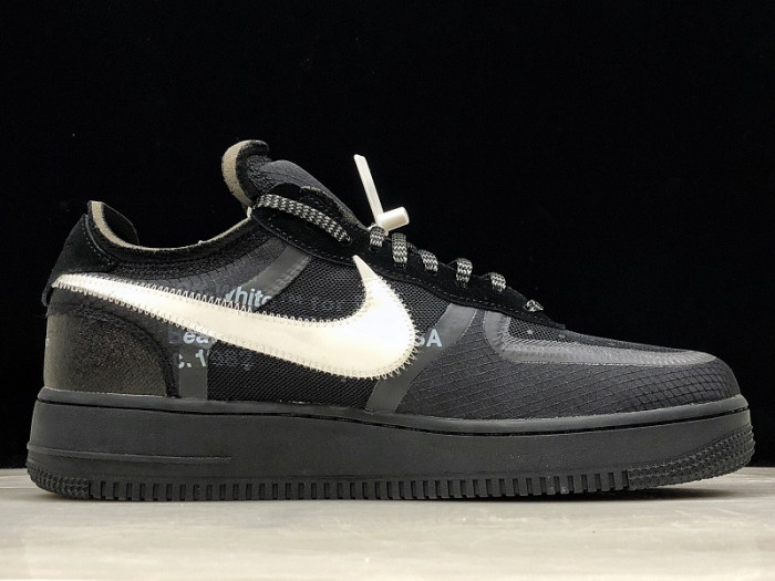 off-white nike air force 1 black - ao4606-001