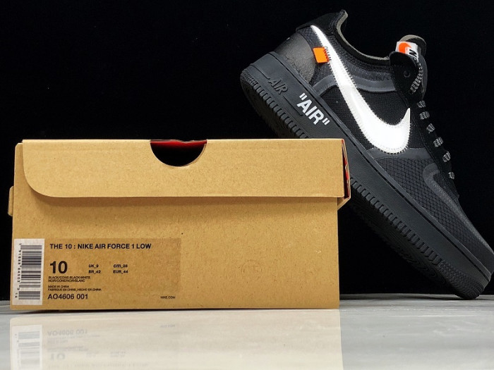 off-white nike air force 1 black - ao4606-001
