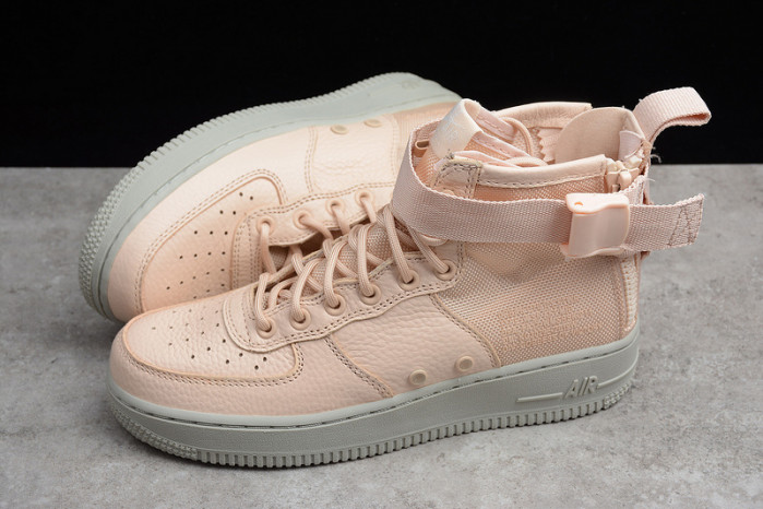 nike wmns sf force 1 “orange quartz” grey womens - aa3966-800