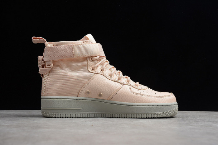 nike wmns sf force 1 “orange quartz” grey womens - aa3966-800