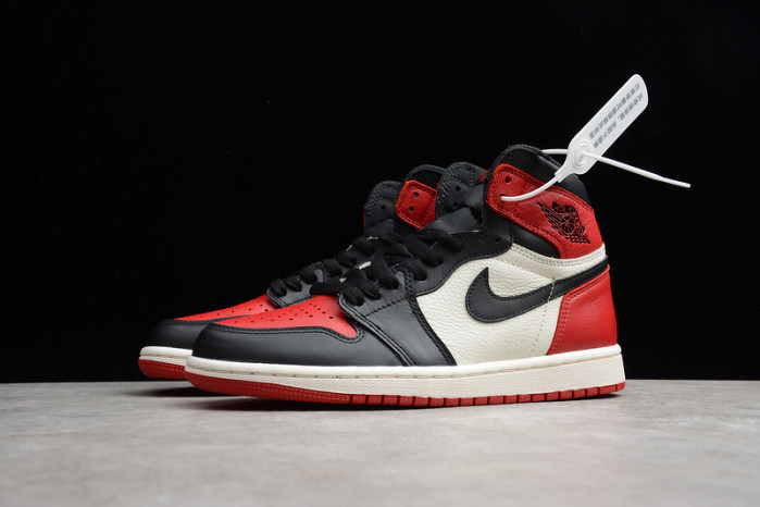 air jordan 1 retro high gs bred toe og 575441-610