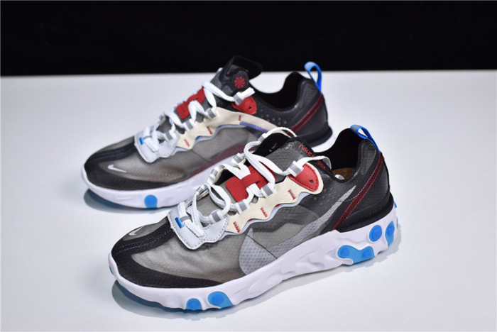 nike react element 87 dark grey photo blue aq1090-003