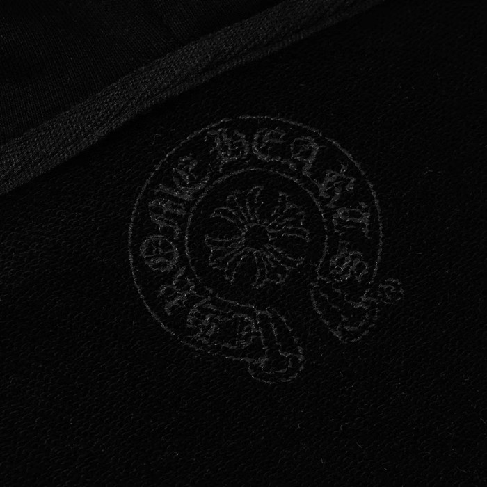Chrome Hearts Horseshoe Floral Zip Up Hoodie FW00150