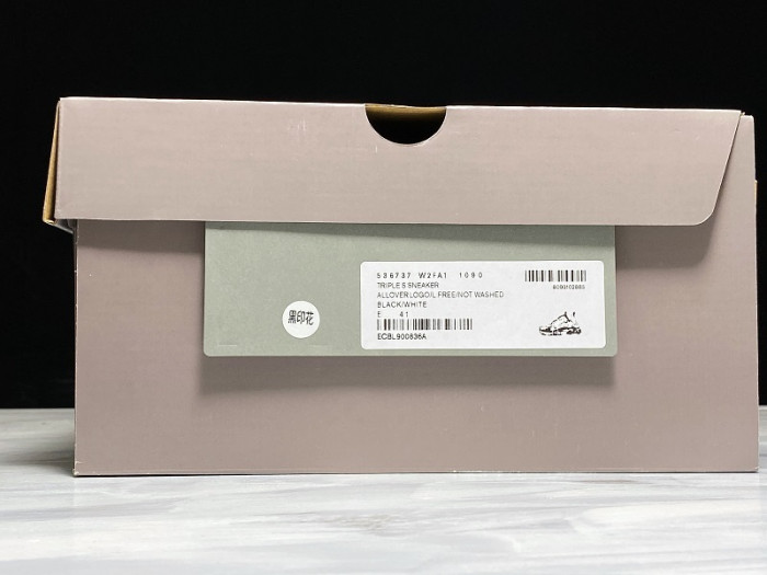 bl triple s trainers black letters h903p8084