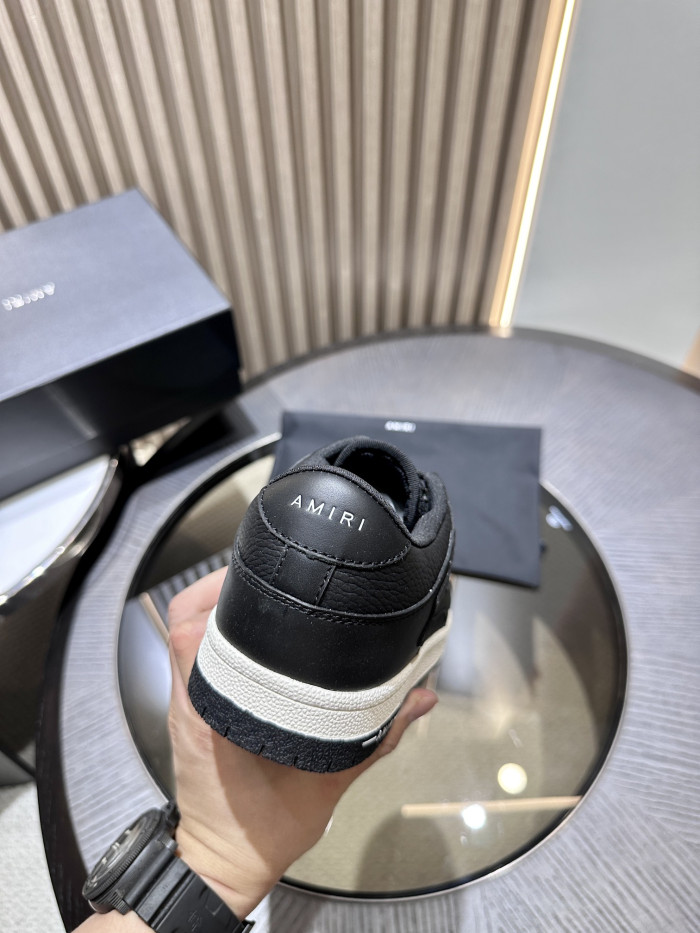 amiri skeleton low-skel top sneakers black amfosr1023