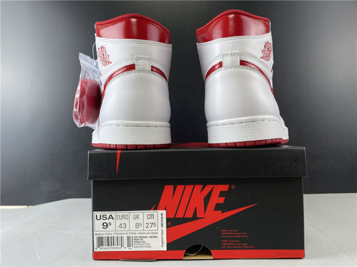 air jordan 1 retro high og "metallic red" - 555088 103