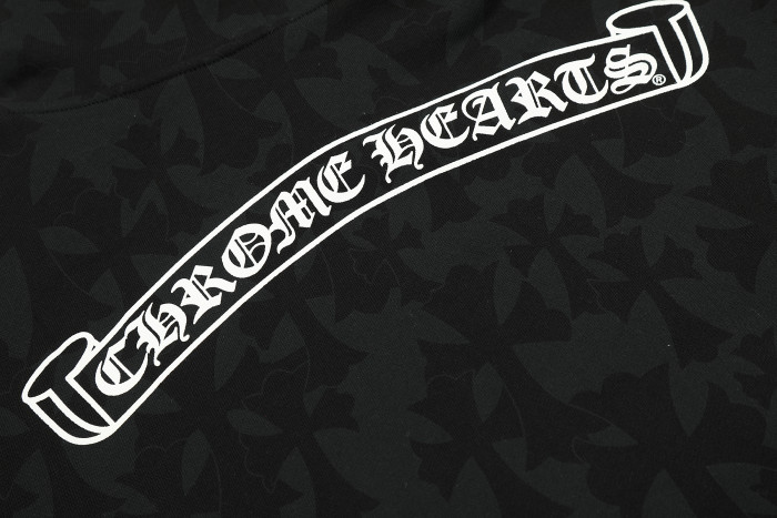 Chrome Hearts Horseshoe Floral Zip Up Hoodie KE818