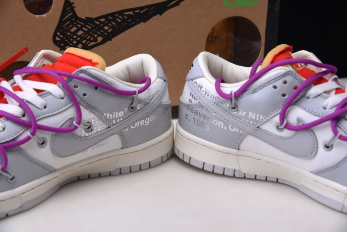 nike dunk low off-white lot 45 dm1602-101