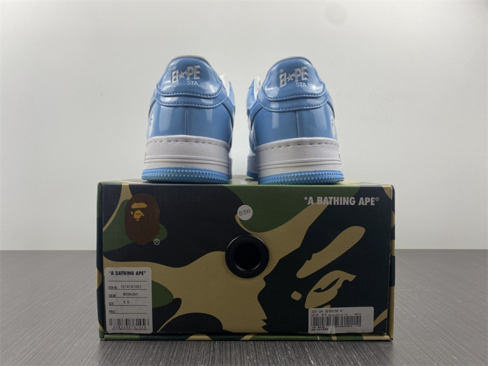 a bathing ape bape sta low blue 1h70191001