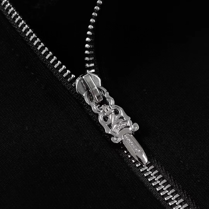 Chrome Hearts Horseshoe Floral Zip Up Hoodie FW00150